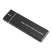 2TB NVMe M.2 SSD Enclosure, 10Gbps USB 3.1 Type C to NVMe PCIE M.2 SSD Case for M.2 NVMe 2230/2242/2260/2280 SSD, Support UASP Protocol