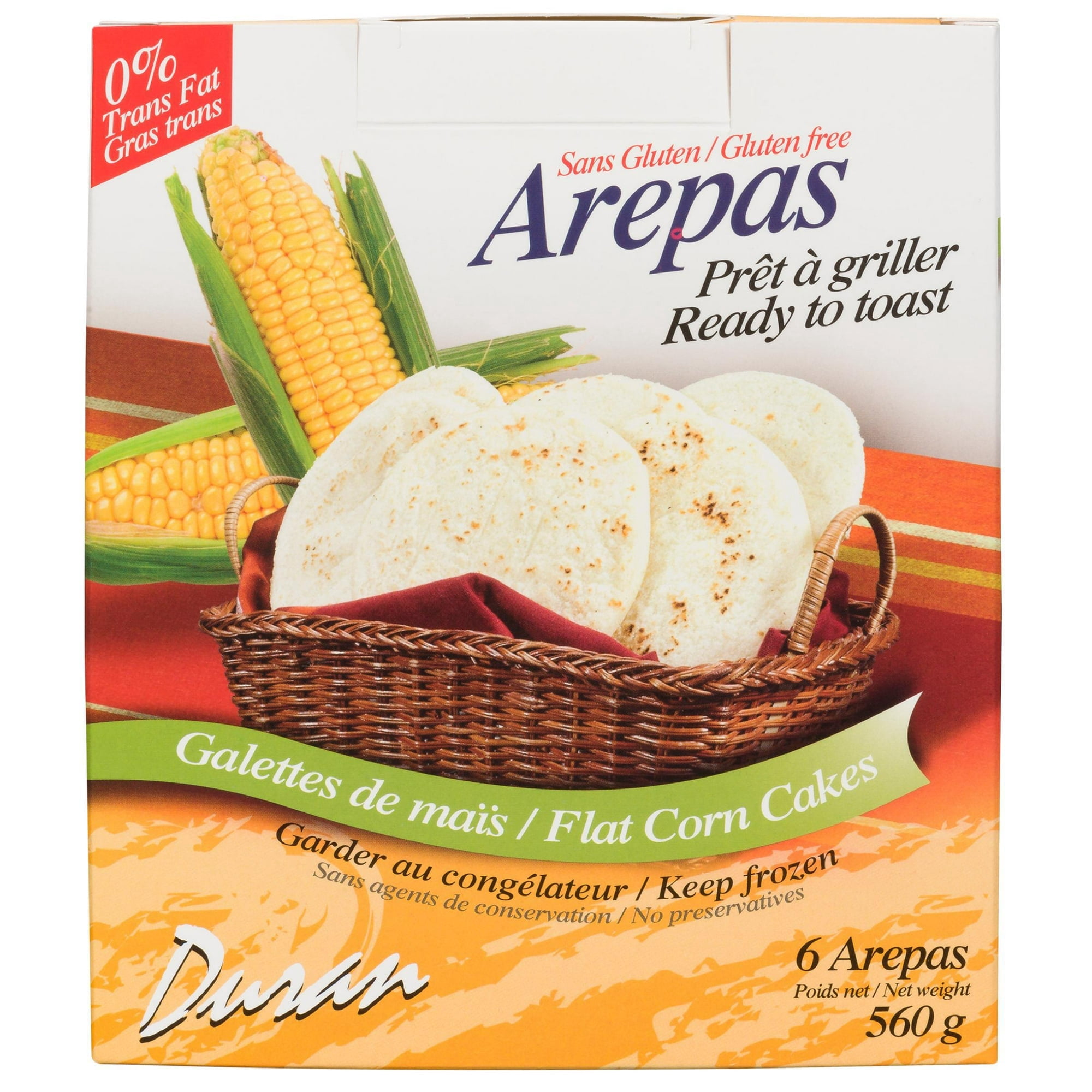 Brar's Duran Arepas Flat Corn Cake, 560 g
