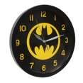 thumbnail image 1 of Batman Black on Yellow Symbol Wall Clock, 1 of 1