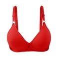 thumbnail image 2 of Bras For Women Sexy Up Wireless Solid Color Underwear Adjustable Breathable Comfort Support Anti Drop Bra, 2 of 6