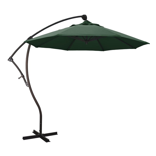California Umbrella Parasol Déporté de 9 Pieds Vert Chasseur