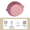 thumbnail image 2 of Reusable Air Fryer Liner Silicone Air Fryer Pot Easy Cleaning Round Silicone Liner Replacement for, 2 of 8