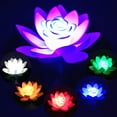 thumbnail image 2 of 18cm Fake Lotus Flower LED Swimming Pool Garden Pond Floating Floral Lamp, 2 of 10