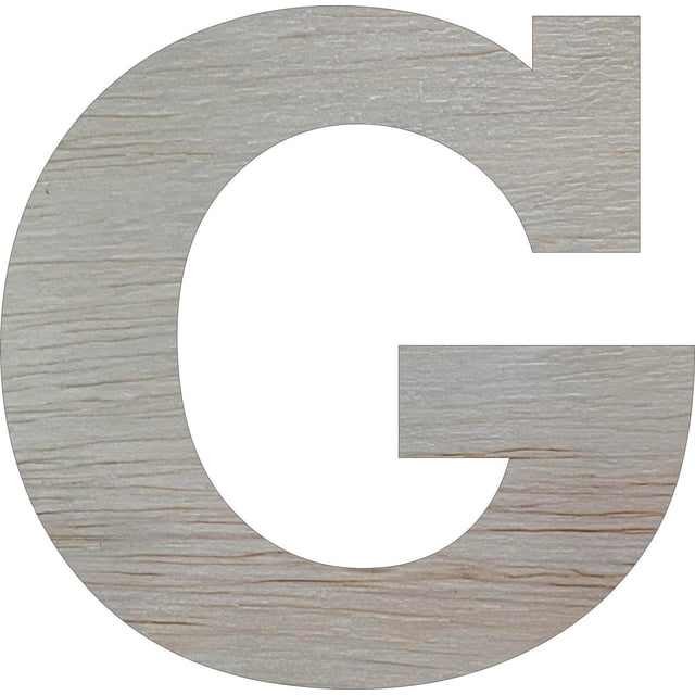 Wooden Block Letters, Unfinished 4'' Rockwell G, Craft