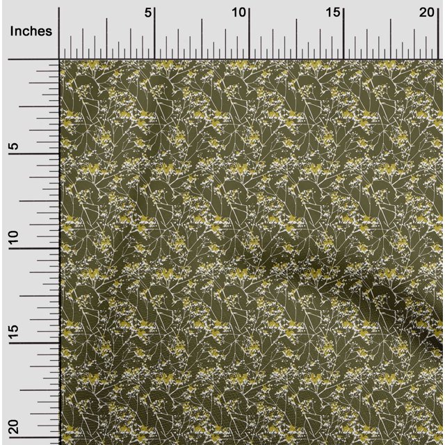 oneOone Silk Tabby Fabric Floral Texture Print Sewing Fabric BTY 42 Inch Wide