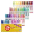 thumbnail image 2 of 160 Pack Glitter Gel Pens Set, Shuttle Art 220% Ink Glitter Gel Pen 80 Colored Gel Pens Plus 80 Refills for Adult Coloring Books Craft Doodling, 2 of 4