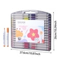 thumbnail image 2 of &Craft&Stationery 2ml Marker Set for Art Design and Illustration with Smooth Nibs Water-Based Ink Portable Storage 60 Colors, 2 of 7