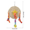 thumbnail image 3 of Chewing Toy, Bird Non- Straw Plaited Wood Block Biting Hanging Swing Toy Cage Accessories For Parrots, 3 of 8