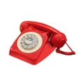 thumbnail image 4 of Xuanheng Téléphone Fixe Filaire Type Antique Téléphone Café à Cadran Rotatif Téléphone Fixe Rouge, 4 of 8