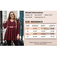 thumbnail image 4 of LARACE Halloween Femmes Manches 3/4 Tuniques à Fleurs Chemises Été Décontracté Chic Blouse Hauts Flower42 2X, 4 of 5