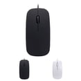 thumbnail image 4 of Wired Ultra-thin Mini Mouse Desktop Computer Laptop Matte Black White Cute Ergonomic Gaming Mouse, 4 of 9