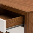 thumbnail image 4 of Baxton Studio Warwick Two-tone Walnut and White Modern Accent Table and Nightstand, 4 of 6