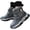 Gris, variante sur Ymyiu Bottes d'Hiver pour Garçons, Imperméables, Antidérapantes, Chaussures pour Temps Froid, Bottes pour Enfants (Vert, 7-8 Ans)