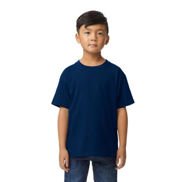Gildan G650B Youth Softstyle Midweight T-Shirt - NAVY - S