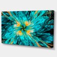 thumbnail image 2 of Layered Blue Fractal Flower Petals - Floral Canvas Art Print, 2 of 3