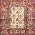 thumbnail image 1 of Ahgly Company Indoor Square Abstract Fire Brick Red Oriental Area Rugs, 7' Square, 1 of 6
