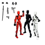 Qocolhg 3PC Titan 13 Action Figure, T13 Action Figure, T13 Action Figure 3D Printed Robot Multi-Jointed Movable, Desktop Christmas Decorations for Game Lovers