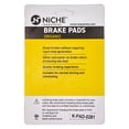 thumbnail image 2 of Niche Front Left Brake Pad Set for Suzuki SV650S Organic Motorcycle 519-KPA2403D, 2 of 5