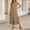 🔥 Khaki, variant on Sentmoon Button down Shirt Dress for Women Hawaiian Dresses for Women Solid Color Sleeveless V Neck Loose Fit 2026 Summer Women's Dress for Work and Office