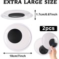 thumbnail image 2 of PETKNOWS Yeux Géants Google Wiggle de 7 Pouces, 2 Pcs Yeux Google Auto-Adhésifs Extra Larges pour Bricolage Autocollants d'Oeil Wiggle Grands Yeux Collants Artisanat Bricolage Fabrication, 2 of 7