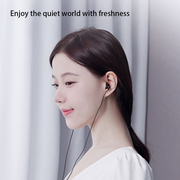 Anti-noise Sleeping Headphone Silicone Anti-fold Button Control Headsets In-ear Noise Cancelling Earphones Household Hotels Single 3.5mm Black