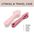 thumbnail image 2 of Melii Spoon, Fork, Knife with Case Blush, 2 of 5