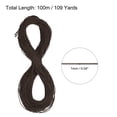 thumbnail image 2 of Uxcell Elastic Cord Heavy Stretch String Rope for Crafting DIY Sewing Hook Straps Camping Tie Down Strap Dark Coffee 1mm x 100m, 2 of 5