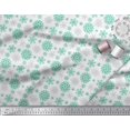 thumbnail image 2 of Soimoi Poly Georgette Fabric Snowflake Artistic Decor Fabric Printed Yard 42 Inch Wide, 2 of 3