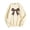 Light Yellow, variant on Aocisk Women Leopard Bow Print Drawstring Hoodies Long Sleeve Oversized Sweatshirt Casual Pullover Black L