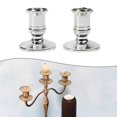 thumbnail image 1 of 2 Pcs Bougeoirs Standard Coniques de Forme Traditionnelle Chandelier Décoration de Souper, 1 of 5