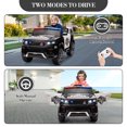 thumbnail image 4 of Yiwa 12V Kids Ride On Police Truck, Electric Car Toy with Remote, Flashing Lights, Megaphone/Intercom, Handle, Spring Suspension, Battery Powered, 4 of 8