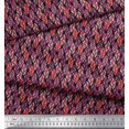 thumbnail image 3 of Soimoi Rayon Fabric Leaves Small Print Fabric by Yard 42 Inch Wide, 3 of 3