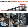 thumbnail image 4 of Lot de 2 Rampes Hydrauliques pour Voiture 5T/12000 Lb en Acier Robuste, Rampes de Levage pour Voiture Ajustables 9.45-13.78 Po pour Changement d'Huile et Réparation Auto Rouge, 4 of 7
