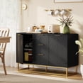 thumbnail image 2 of HOMCOM 3-Door Storage Cabinet Sideboard for Dining Room, Living Room, 2 of 10