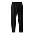 thumbnail image 2 of Dagugfen Mens Legging Mid Waist Underwear Base Layer Seamless Tight Fitting Thermal Pants Fall Winter, 2 of 3