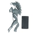 thumbnail image 4 of Metal Horse Statue, Modern Decorative Running Horse Statue Exquisite  For Desks, 4 of 8