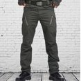 thumbnail image 1 of Qertyioot Men's Multiple Pockets Cargo Trousers Work Cargo Pants, 1 of 7