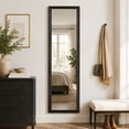 thumbnail image 4 of 13.5×49.5 Inch Over The Door Mirror Black, 4 of 5