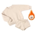 thumbnail image 2 of MesaSe Ensemble de Survêtement pour Filles, 2 Pcs, Décontracté, Épais, Col Rond, Manches Longues, Polaire, 2 of 8
