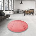 thumbnail image 4 of Ahgly Company Machine Washable Indoor Rectangle Transitional Light Coral Pink Area Rugs, 4' x 6', 4 of 7