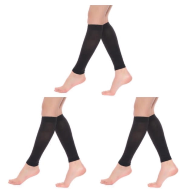 Guardoinrt Womens Calf Compression Stockings For Comfortable And Protective Compression Comfortable Stockings Nylon black S 3Set