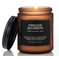 thumbnail image 1 of M&SENSE Fireside Bourbon Natural Soy Wax Candle, Non-Toxic Smoky Scented Candle Housewarming Gifts for Men & Women, 7.05oz Up to 50 Hours Burn Time Aromatherapy Candle for Bedroom & Bathroom Decor, 1 of 8