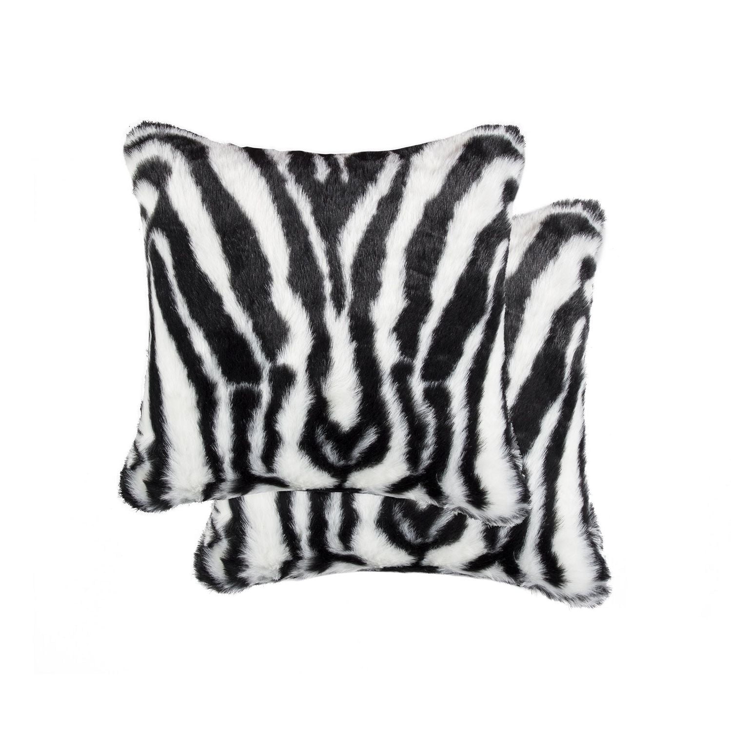 BELTON FAUX FUR PILLOW 18"X18" 2-PACK