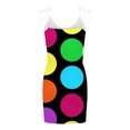 thumbnail image 5 of Pompotops Femmes Casual V-Neck Bandage Sans Manches Impression en Vrac Veste Robe de Ceinture, 5 of 5