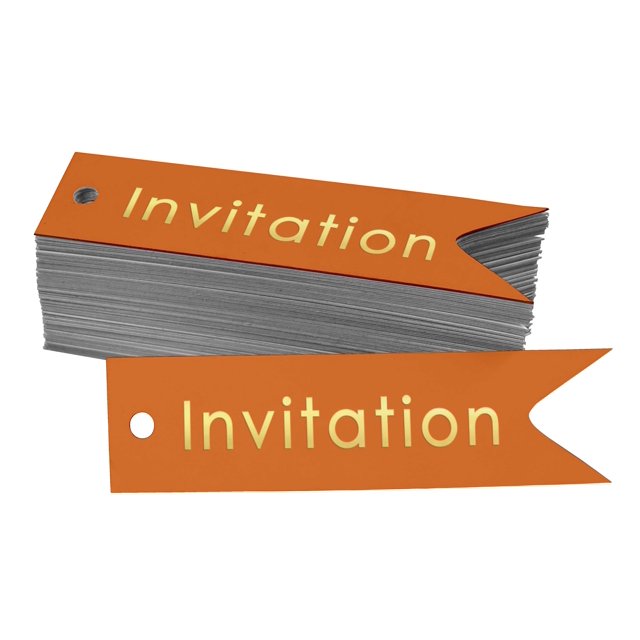 Inkdotpot Pack Of 100 Real Gold Foil Paper Tags Invitation Party Favor Hang Tags