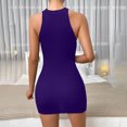thumbnail image 4 of Gspmoly Robes Décontractées pour Femmes, Mode Femmes Aguichant Été Décontracté Uni Camis Sans Manches Gilet Robe Mini Robe Cocktail Articles en Liquidation, 4 of 4