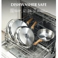 thumbnail image 2 of Koch Systeme CS 8+10+12 Inch Stainless Steel Frying Pan Set with Bakelite Handle, 2 of 4