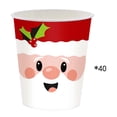thumbnail image 2 of EGNMCR Christmas Party Supplies Disposable 9-inch Plates 20pc Irregular-shaped Plates 40pc Paper Cup 40pc Tissue 20pc Tablecloth For Decor Christmas Party Supplies Paper Tableware, 2 of 6