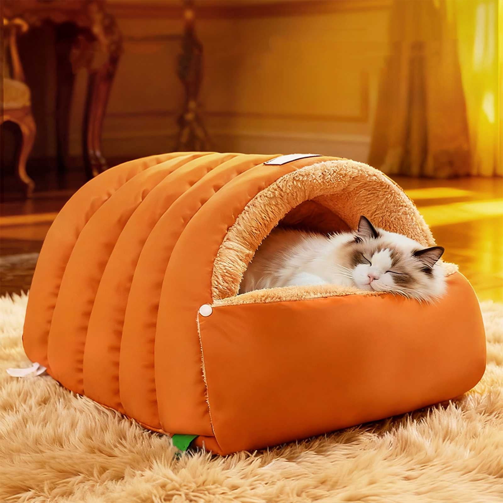 Amzcrzy Fabric Pets Bed Birthday Gifts for Women Pet Bed Pet Villa Cats Bed Bed Removable Dog Bed Winter Warm Cats Bed Two Purpose Pet Nests Pet Mat Dorm Room Essentials Apartment Essentials