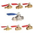 thumbnail image 1 of mmirethe Various Type Ball Valve Threaded Brass Ball Valve 2 interface 12mm 8mm Red 1Set, 1 of 6